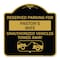 Signmission Reserved Parking for Pastors Wife Unauthorized Vehicles Towed Away Alum, 18" x 18", BG-1818-23085 A-DES-BG-1818-23085 - alternate 1